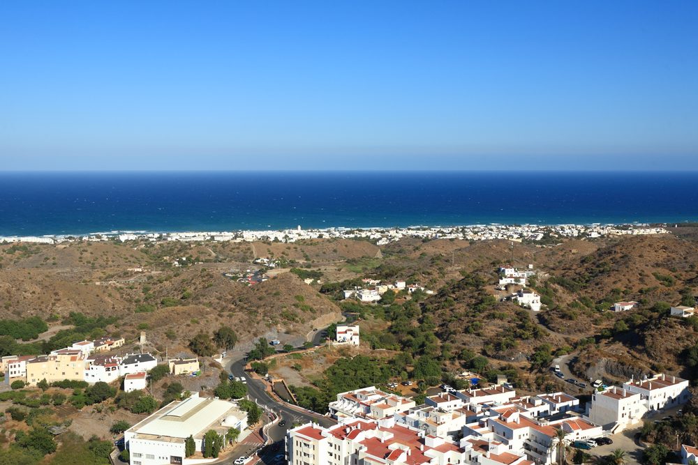 Vista de Mojácar Pueblo desde la ladera