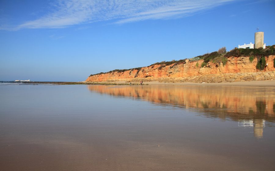 Playa de la Barrosa, en la Costa de la Luz, Cádiz